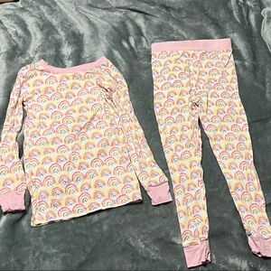 Little Sleepies Pink Rainbow Pajama Set